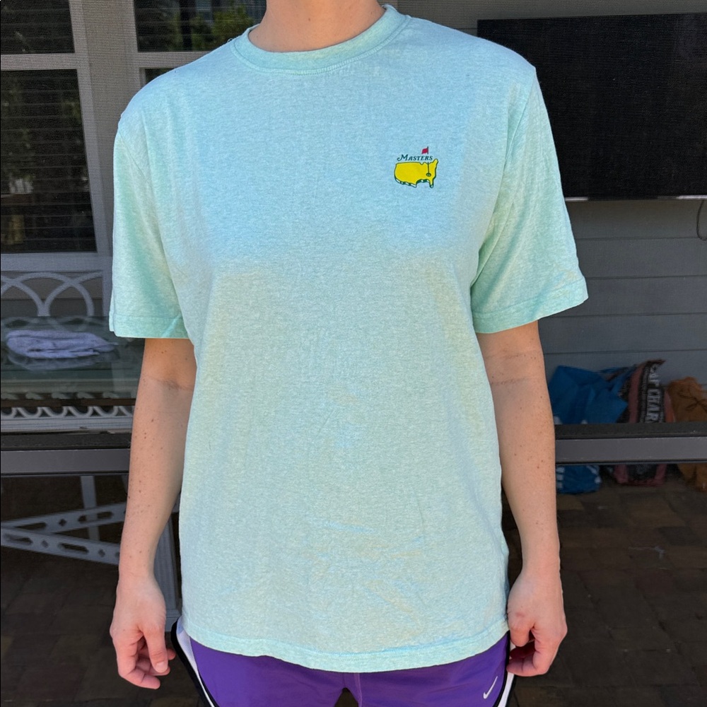 Masters Mint Green Short Sleeve Tee size medium unisex
